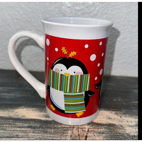 Holiday Themed Royal Norfolk Ceramic Coffee Mug 12 Oz Set OF 4 - Picture 10 of 14